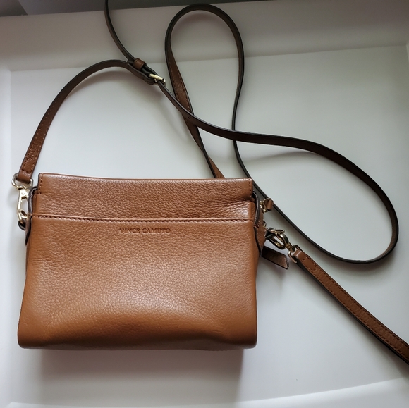Vince Camuto Brown Leather Crossbody Bag - Picture 1 of 4